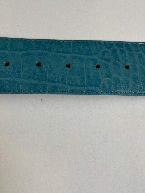 Vintage Circa Genuine Turquoise Alligator Belt main image 4
